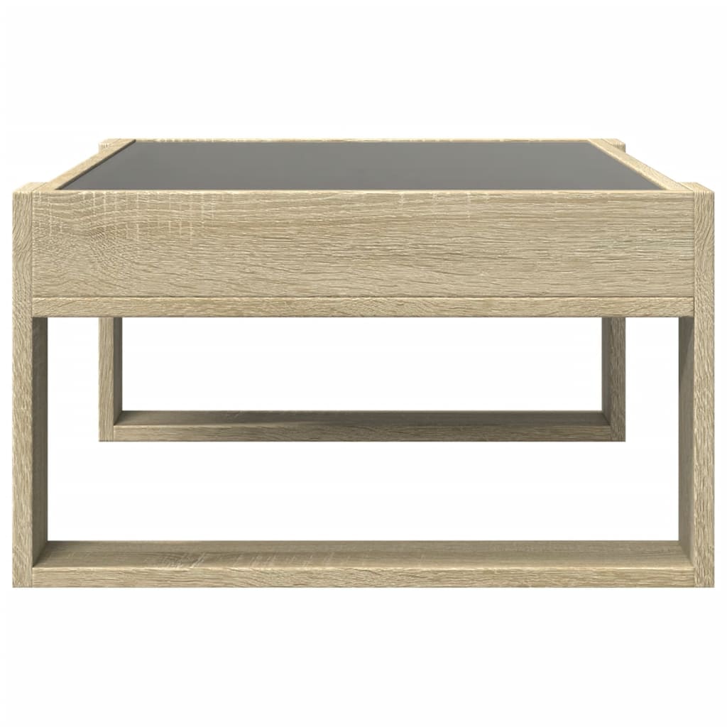 Salontafel met Infinity LED 70x53x30 cm sonoma eikenkleurig is nu te koop bij PeponiXL, paradijselijk wonen!
