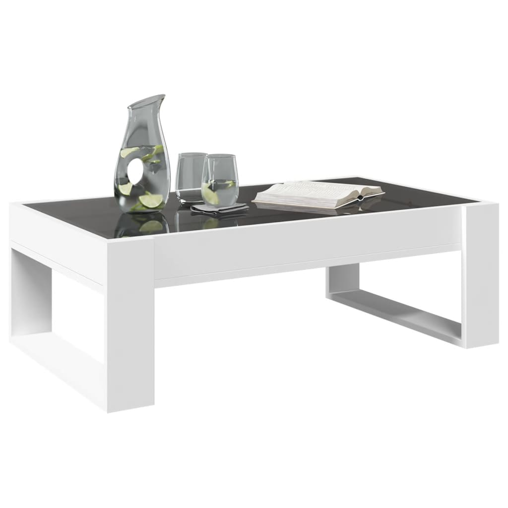 Salontafel met Infinity LED 90x53x30 cm wit is nu te koop bij PeponiXL, paradijselijk wonen!