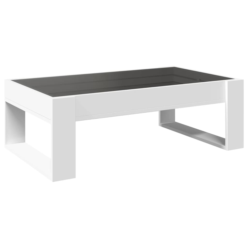 Salontafel met Infinity LED 90x53x30 cm wit is nu te koop bij PeponiXL, paradijselijk wonen!