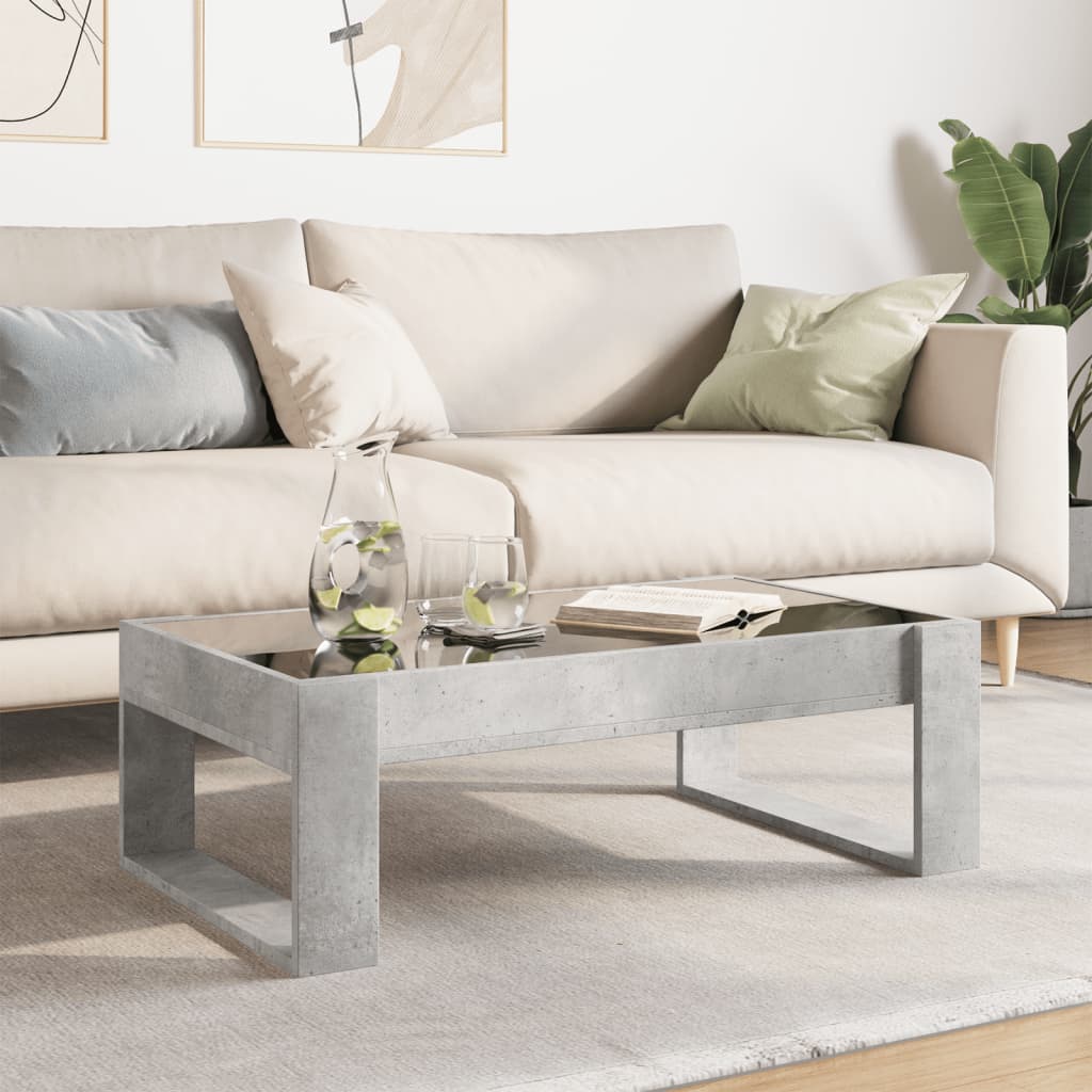 Salontafel met Infinity LED 90x53x30 cm betongrijs is nu te koop bij PeponiXL, paradijselijk wonen!