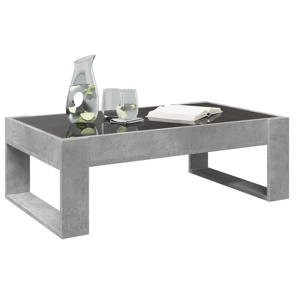 Salontafel met Infinity LED 90x53x30 cm betongrijs is nu te koop bij PeponiXL, paradijselijk wonen!