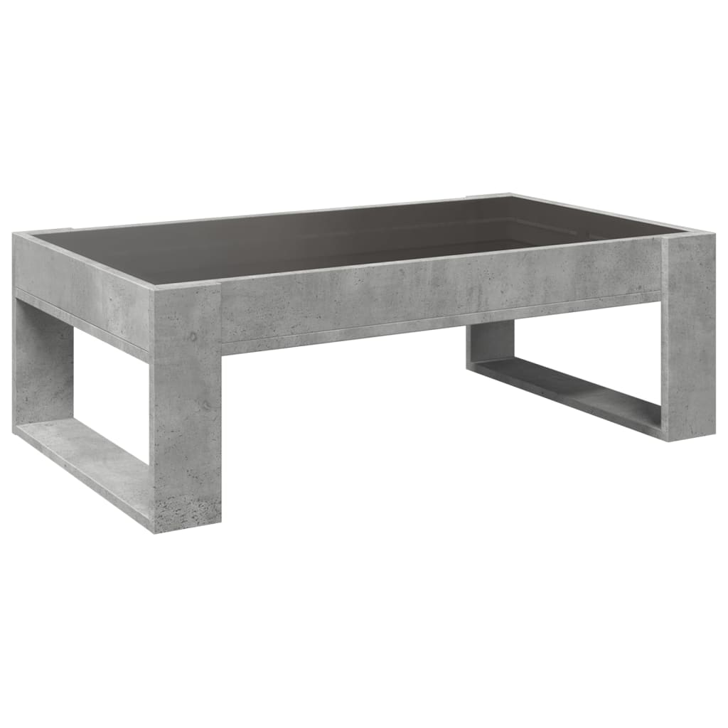 Salontafel met Infinity LED 90x53x30 cm betongrijs is nu te koop bij PeponiXL, paradijselijk wonen!