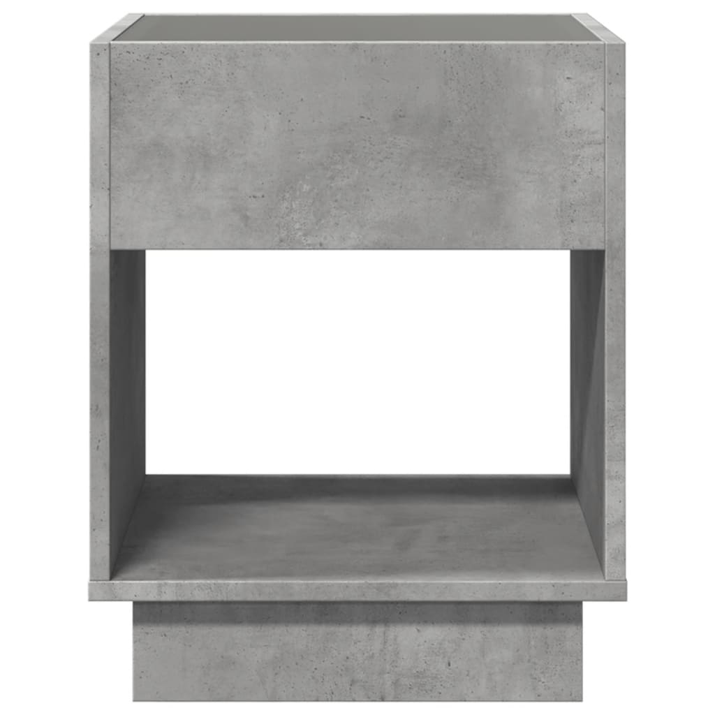 Salontafel met Infinity LED 40x40x50 cm betongrijs is nu te koop bij PeponiXL, paradijselijk wonen!