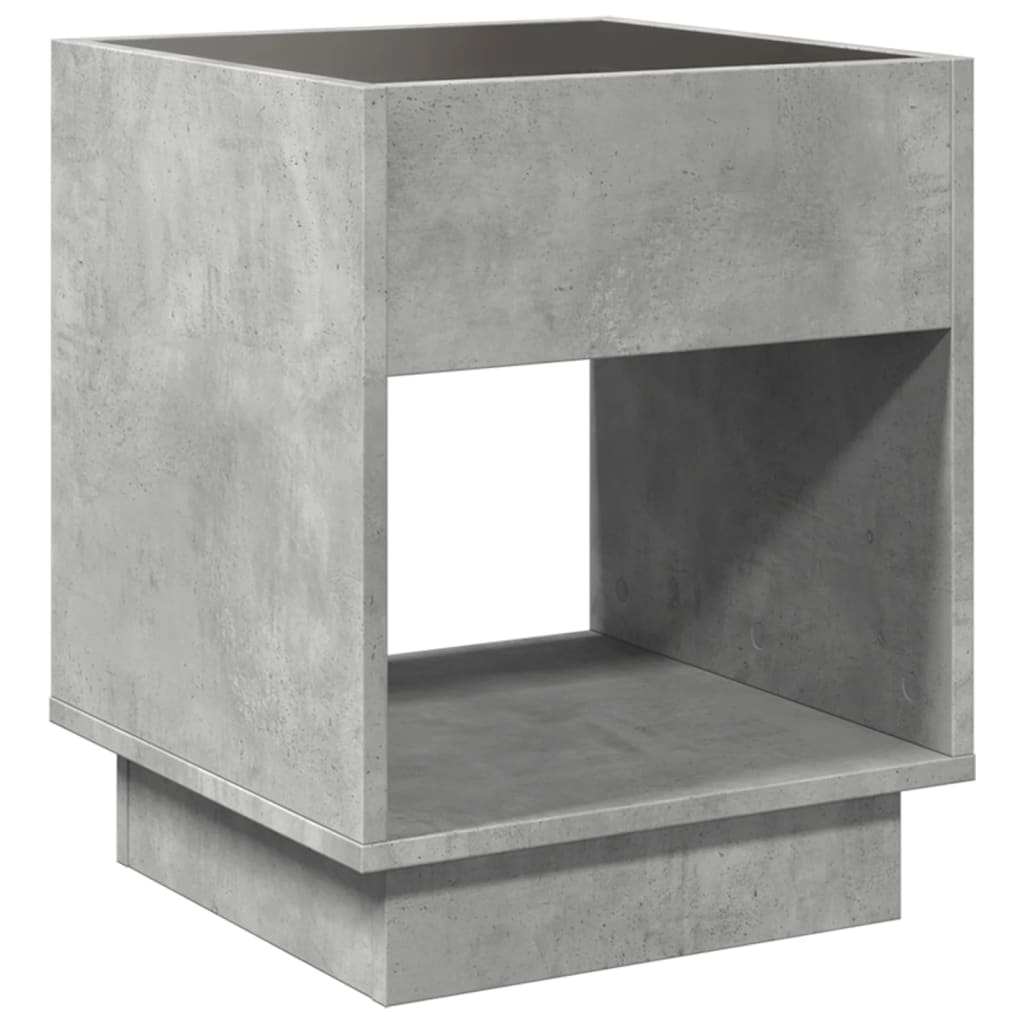 Salontafel met Infinity LED 40x40x50 cm betongrijs is nu te koop bij PeponiXL, paradijselijk wonen!