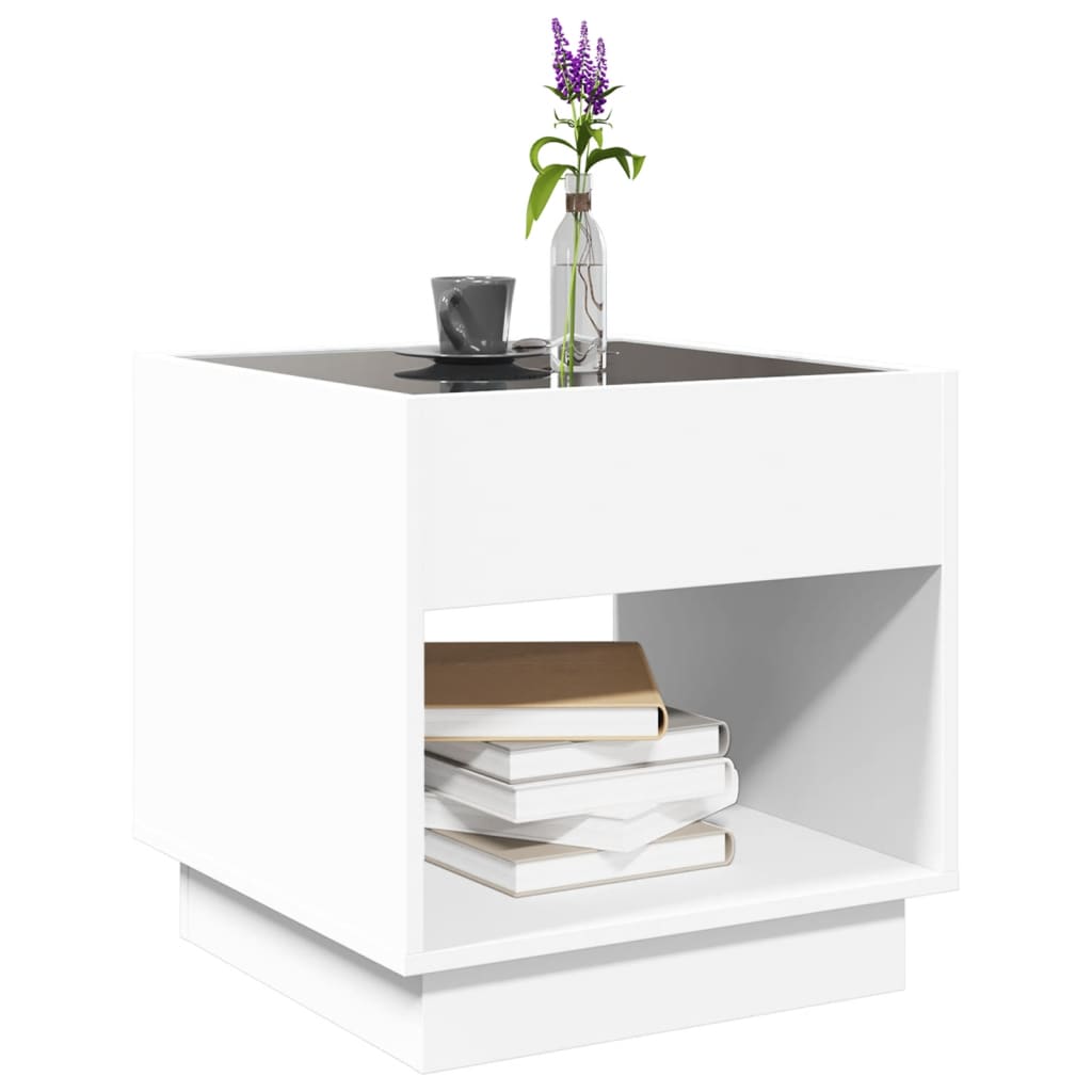 Salontafel met Infinity LED 50x50x50 cm wit is nu te koop bij PeponiXL, paradijselijk wonen!