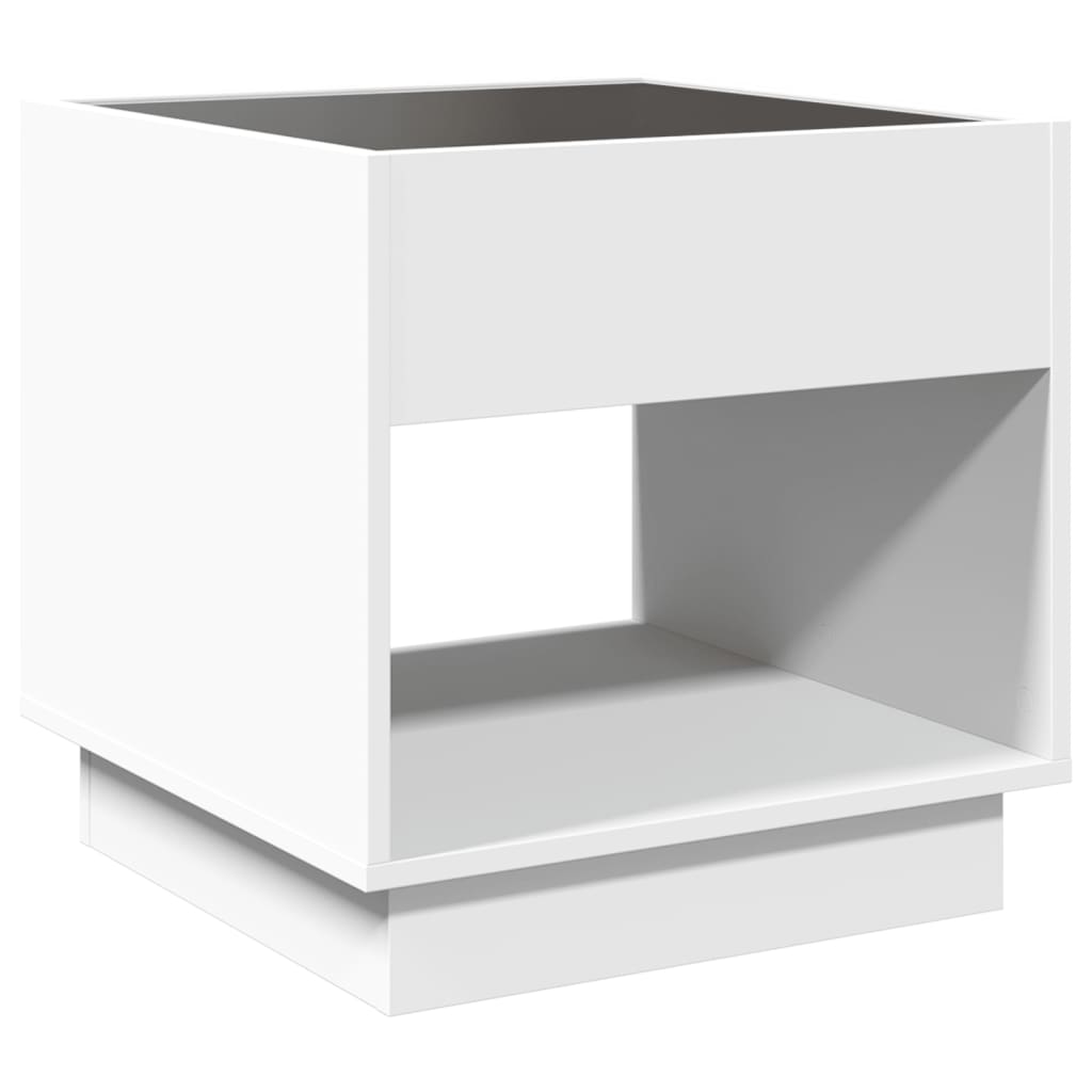 Salontafel met Infinity LED 50x50x50 cm wit is nu te koop bij PeponiXL, paradijselijk wonen!