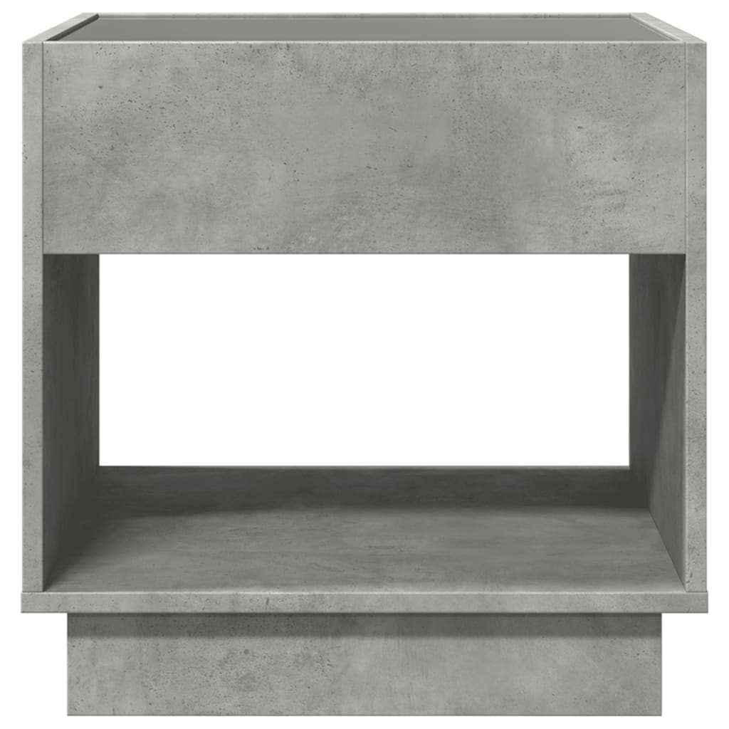 Salontafel met Infinity LED 50x50x50 cm betongrijs is nu te koop bij PeponiXL, paradijselijk wonen!