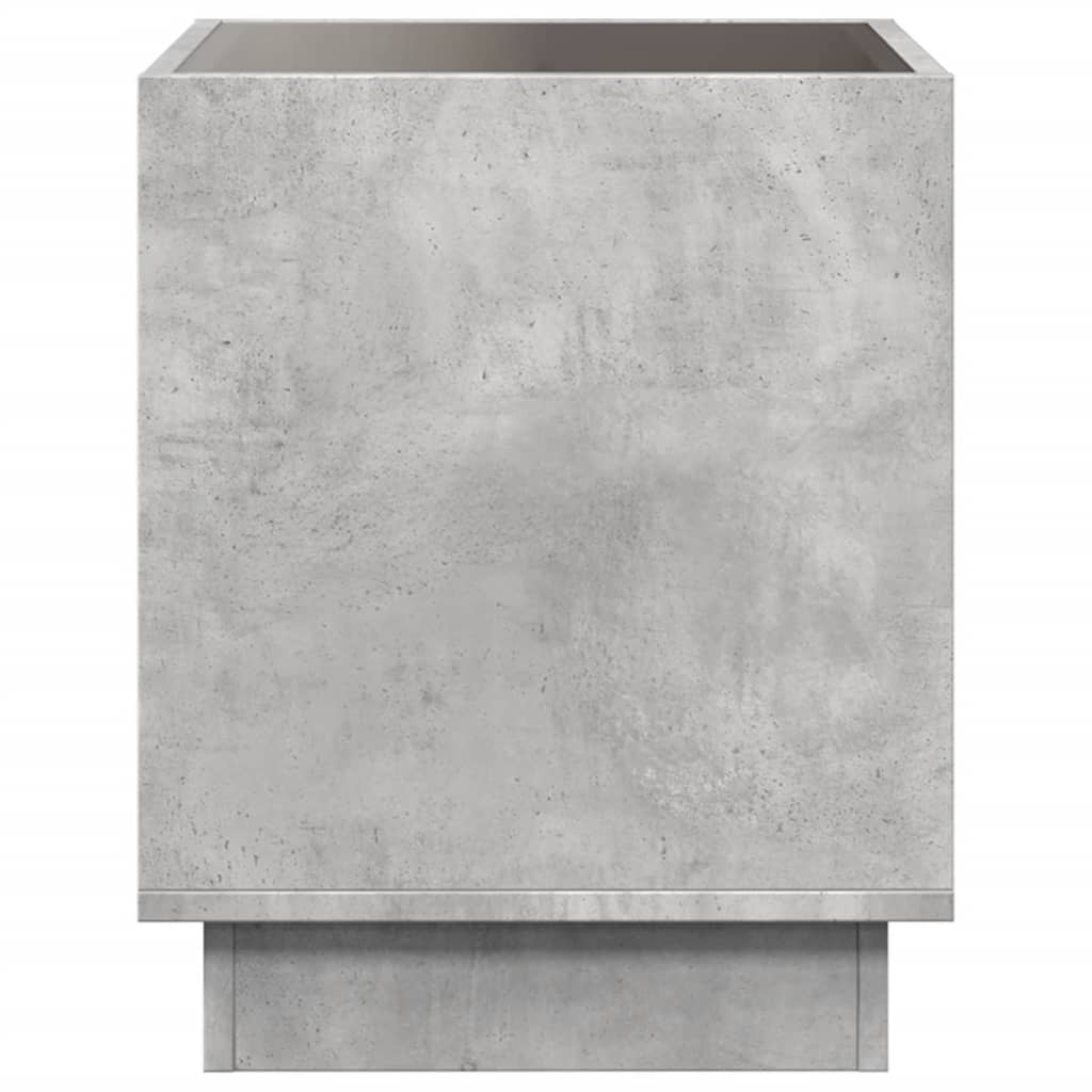 Salontafel met Infinity LED 50x50x50 cm betongrijs is nu te koop bij PeponiXL, paradijselijk wonen!