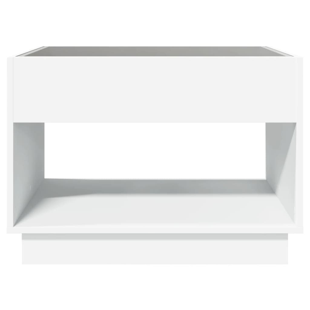 Salontafel met Infinity LED 70x50x50 cm wit is nu te koop bij PeponiXL, paradijselijk wonen!