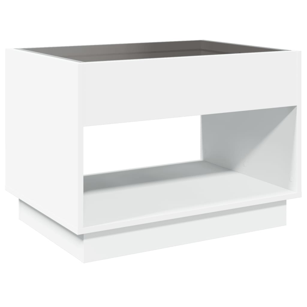 Salontafel met Infinity LED 70x50x50 cm wit is nu te koop bij PeponiXL, paradijselijk wonen!
