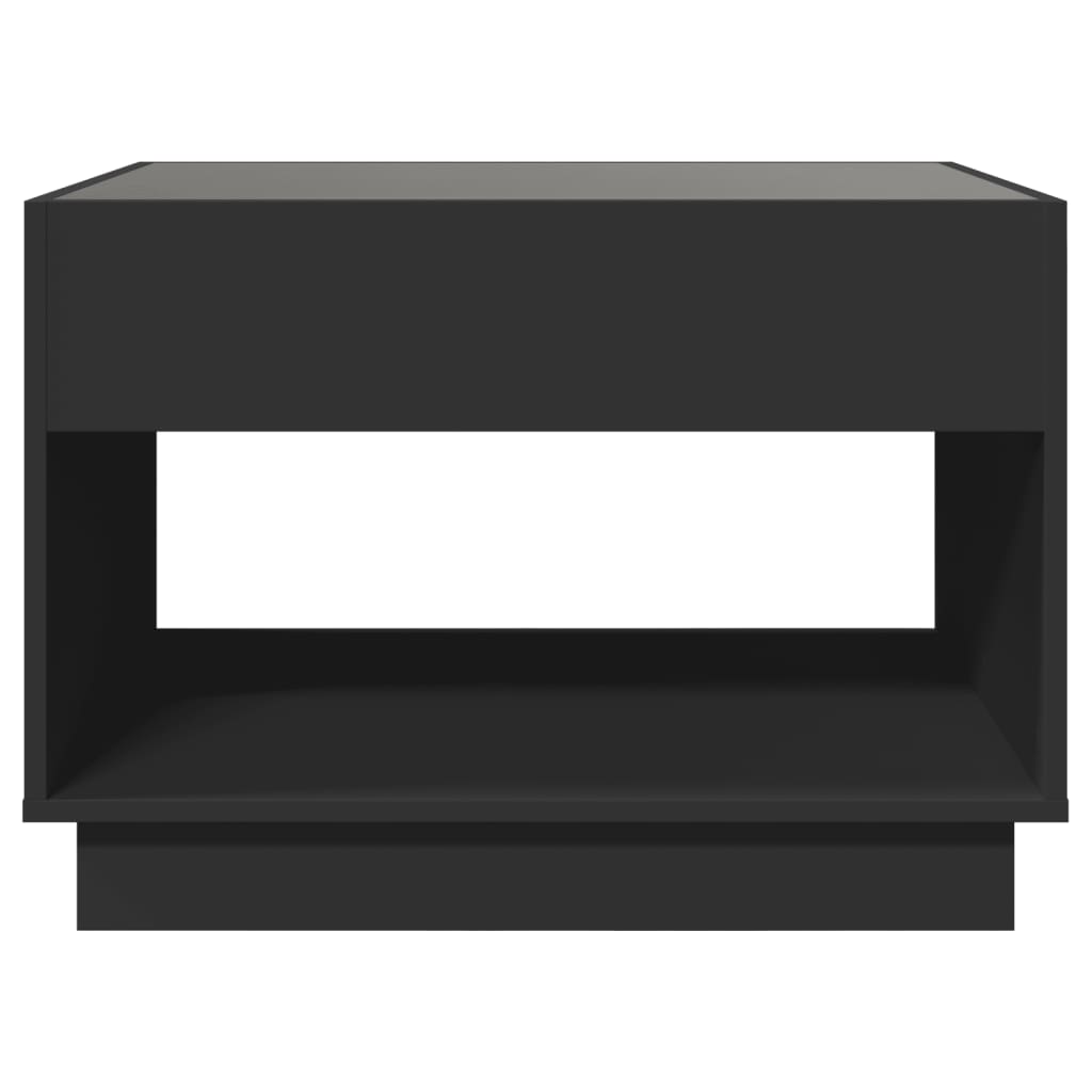 Salontafel met Infinity LED 70x50x50 cm zwart is nu te koop bij PeponiXL, paradijselijk wonen!