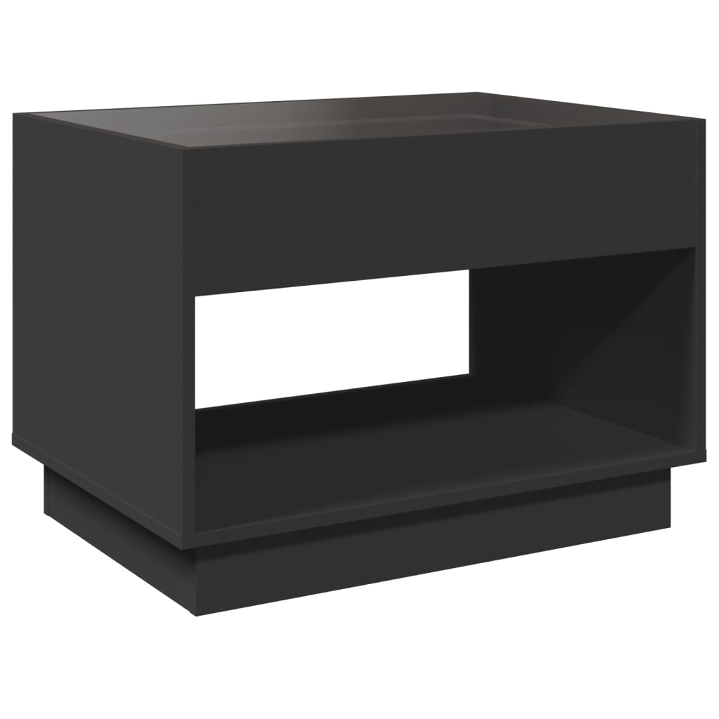 Salontafel met Infinity LED 70x50x50 cm zwart is nu te koop bij PeponiXL, paradijselijk wonen!