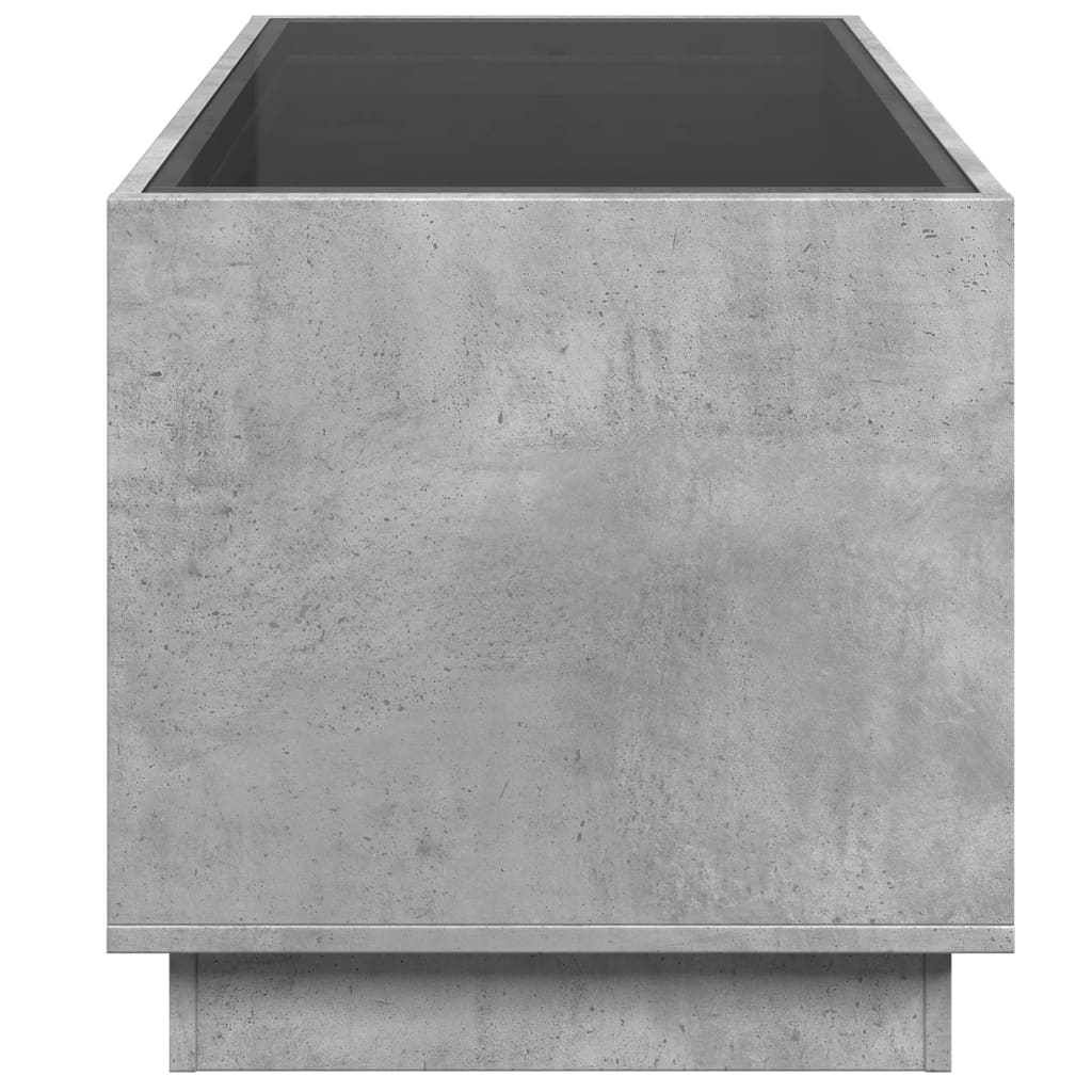 Salontafel met Infinity LED 70x50x50 cm betongrijs is nu te koop bij PeponiXL, paradijselijk wonen!