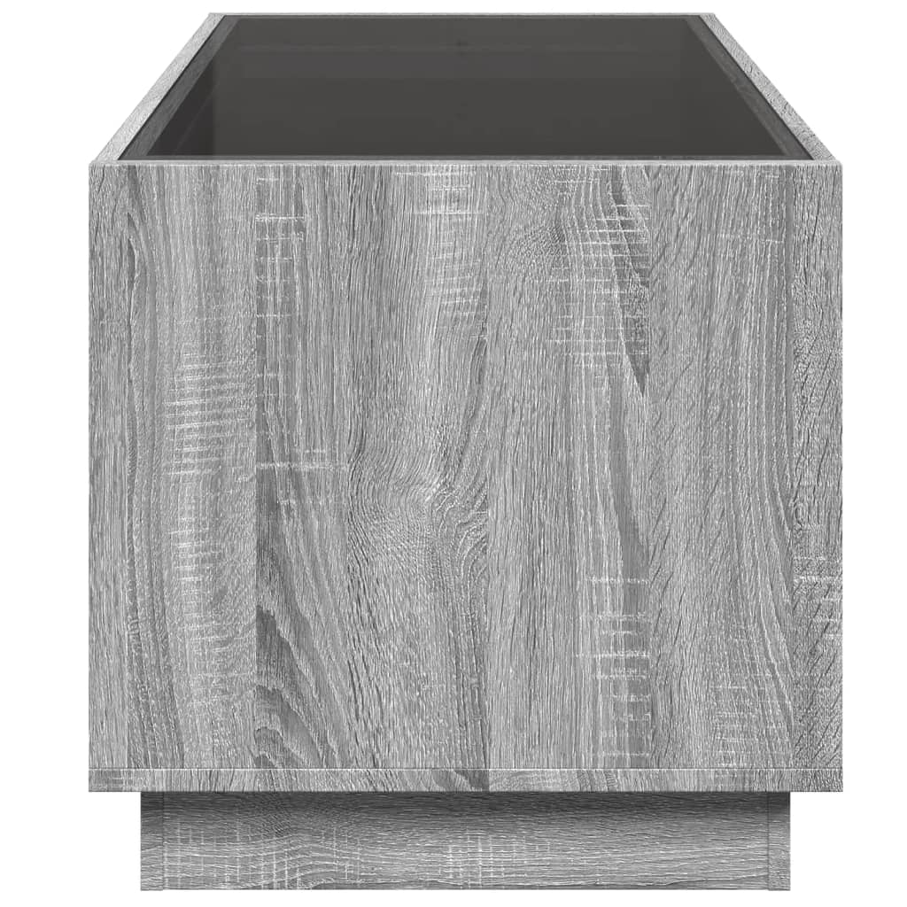 Salontafel met Infinity LED 70x50x50 cm grijs sonoma eikenkleur is nu te koop bij PeponiXL, paradijselijk wonen!