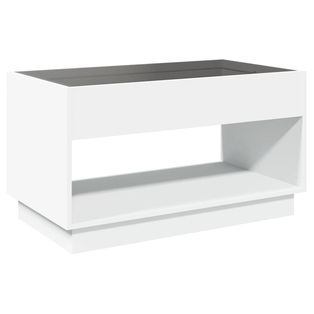Salontafel met Infinity LED 90x50x50 cm wit is nu te koop bij PeponiXL, paradijselijk wonen!