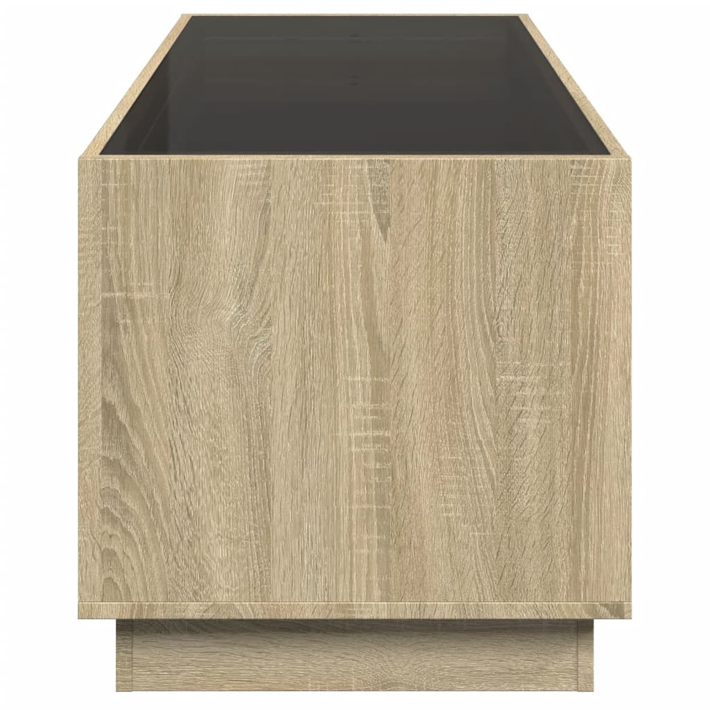 Salontafel met Infinity LED 90x50x50 cm sonoma eikenkleurig is nu te koop bij PeponiXL, paradijselijk wonen!