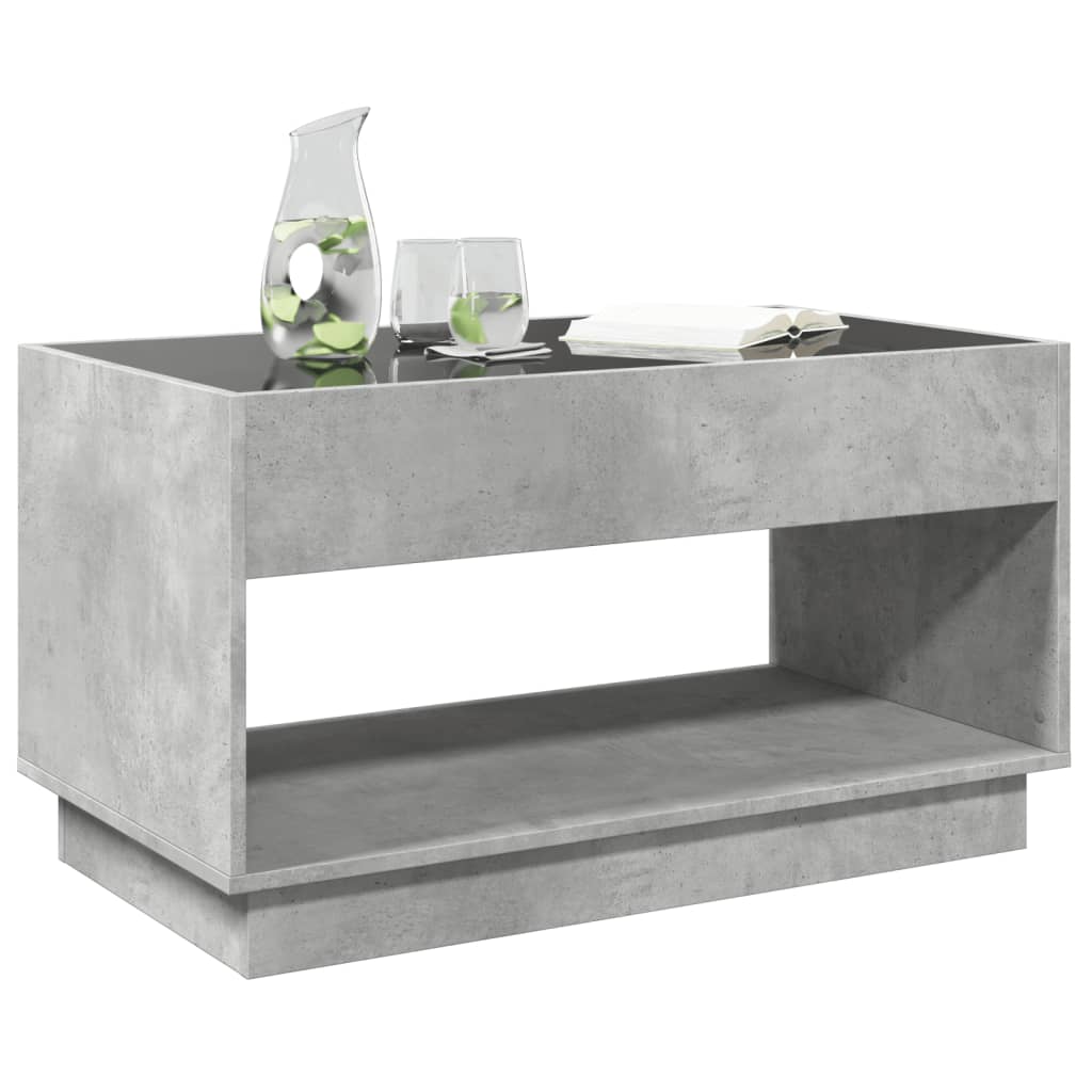 Salontafel met Infinity LED 90x50x50 cm betongrijs is nu te koop bij PeponiXL, paradijselijk wonen!