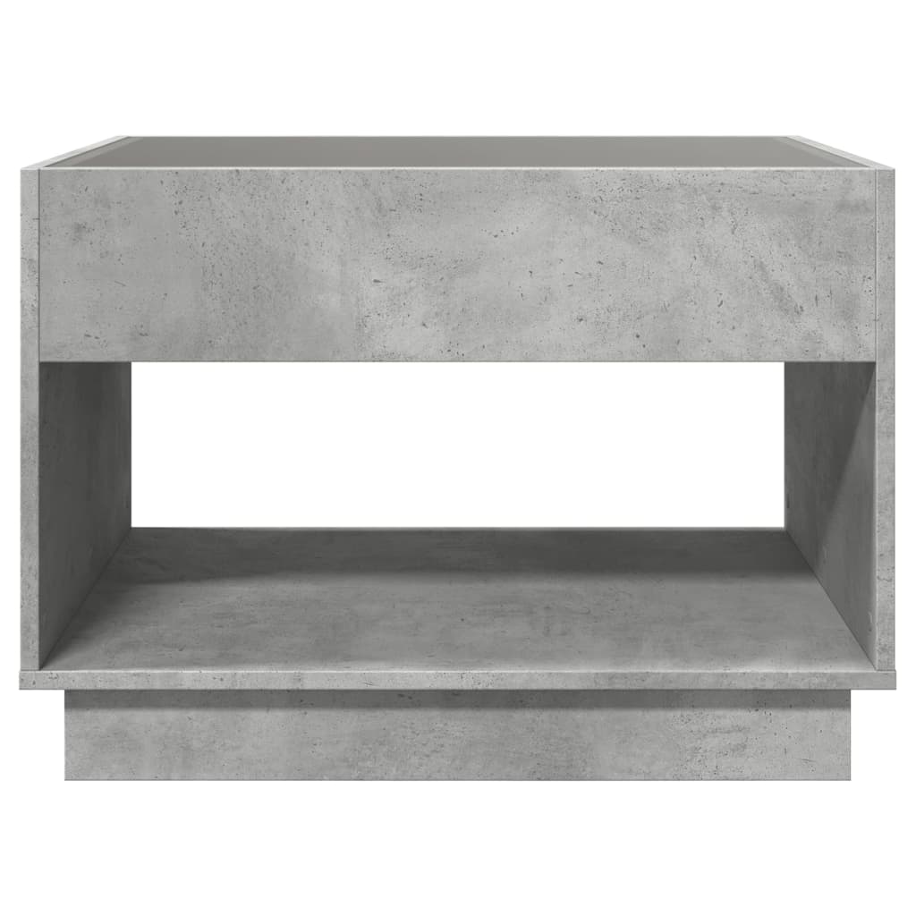 Salontafel met Infinity LED 90x50x50 cm betongrijs is nu te koop bij PeponiXL, paradijselijk wonen!
