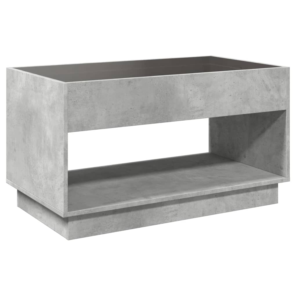 Salontafel met Infinity LED 90x50x50 cm betongrijs is nu te koop bij PeponiXL, paradijselijk wonen!