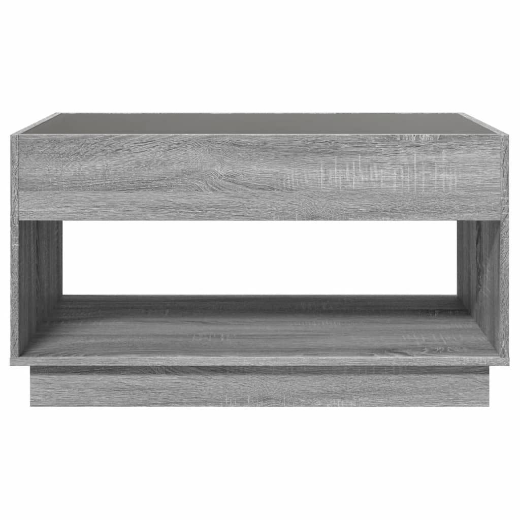 Salontafel met Infinity LED 90x50x50 cm grijs sonoma eikenkleur is nu te koop bij PeponiXL, paradijselijk wonen!