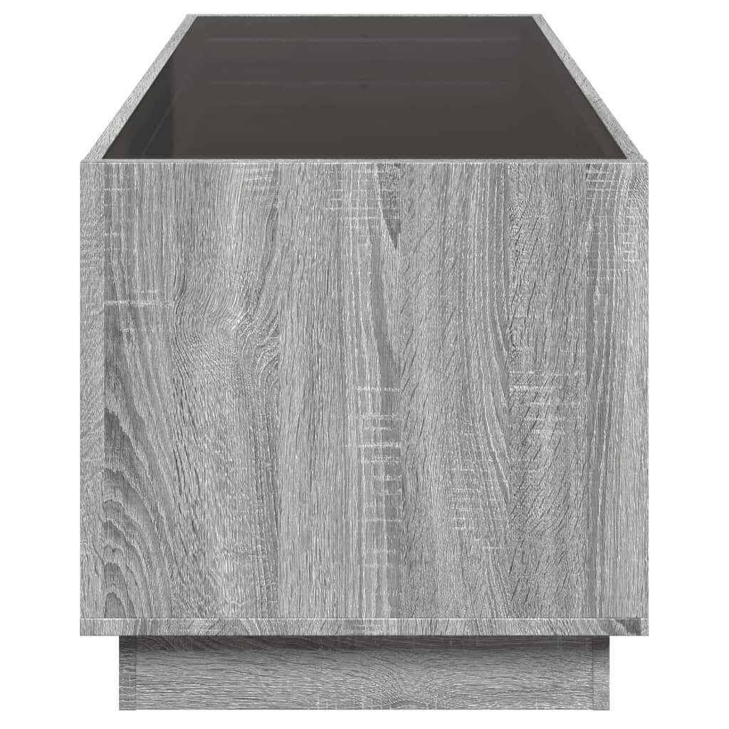 Salontafel met Infinity LED 90x50x50 cm grijs sonoma eikenkleur is nu te koop bij PeponiXL, paradijselijk wonen!