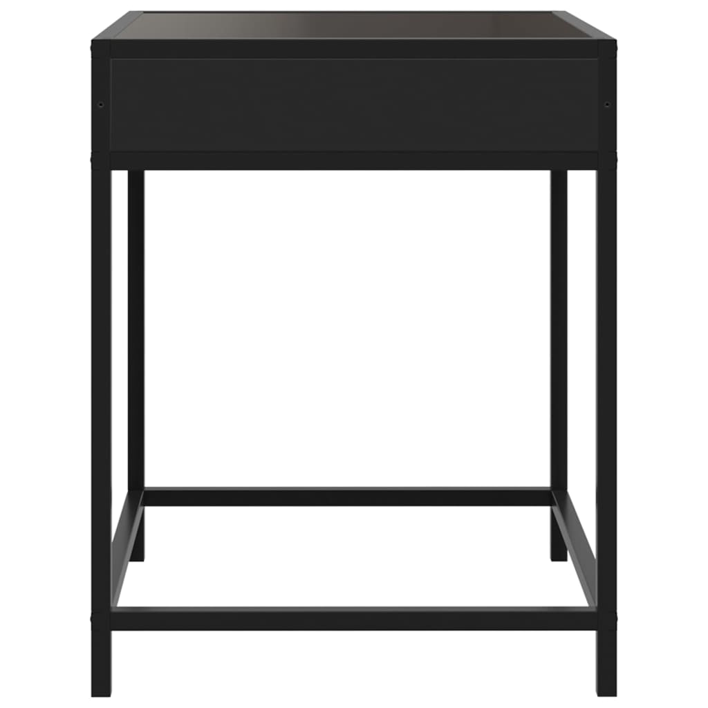 Salontafel met Infinity LED 40x40x51 cm zwart is nu te koop bij PeponiXL, paradijselijk wonen!