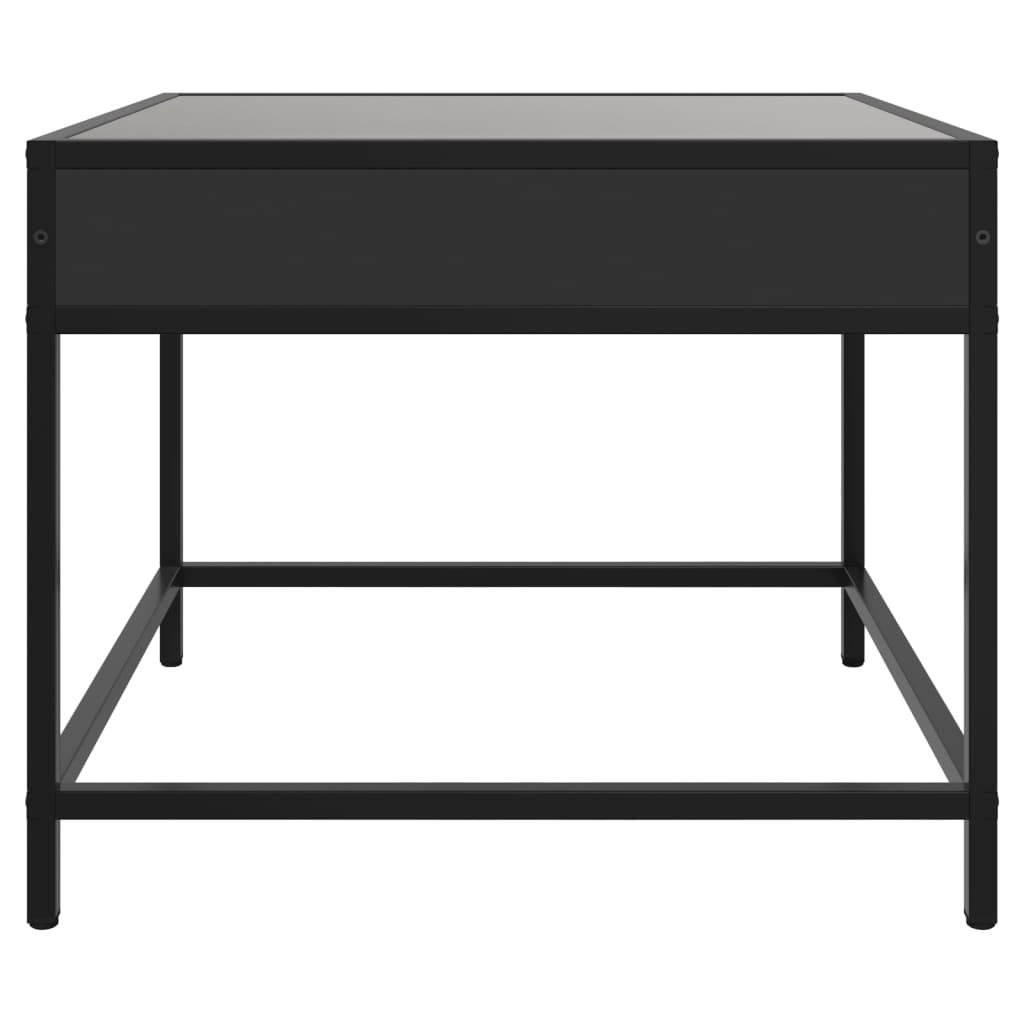 Salontafel met Infinity LED 50x50x41 cm zwart is nu te koop bij PeponiXL, paradijselijk wonen!