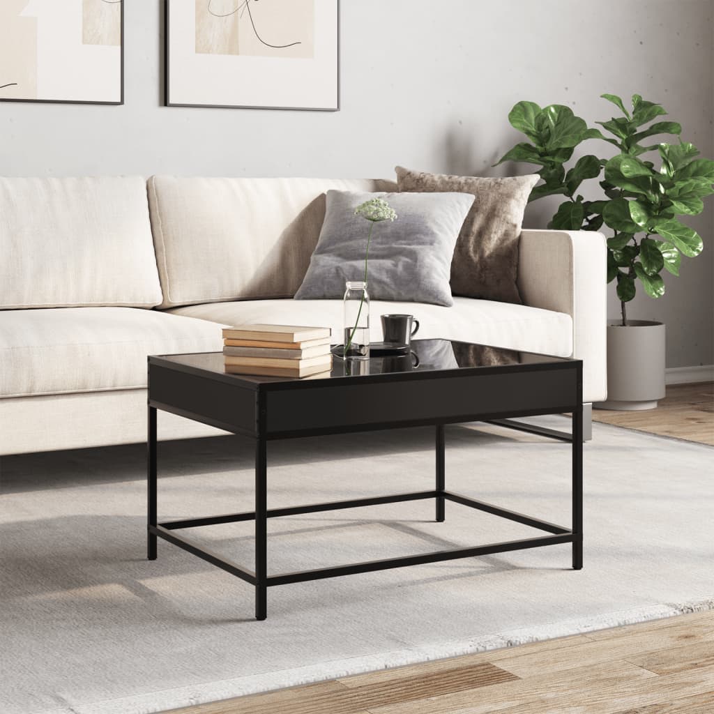 Salontafel met Infinity LED 70x50x41 cm zwart is nu te koop bij PeponiXL, paradijselijk wonen!