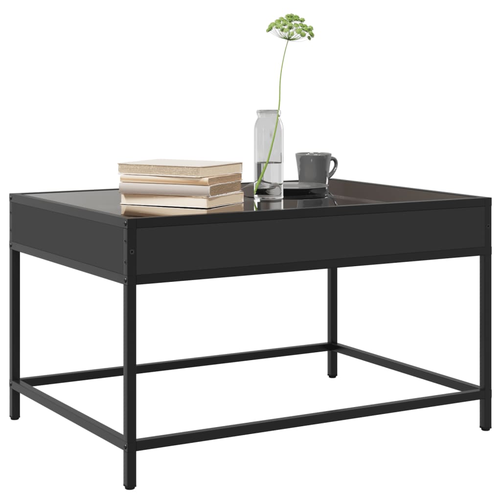 Salontafel met Infinity LED 70x50x41 cm zwart is nu te koop bij PeponiXL, paradijselijk wonen!