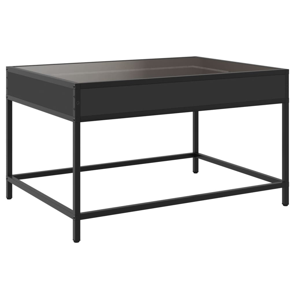 Salontafel met Infinity LED 70x50x41 cm zwart is nu te koop bij PeponiXL, paradijselijk wonen!