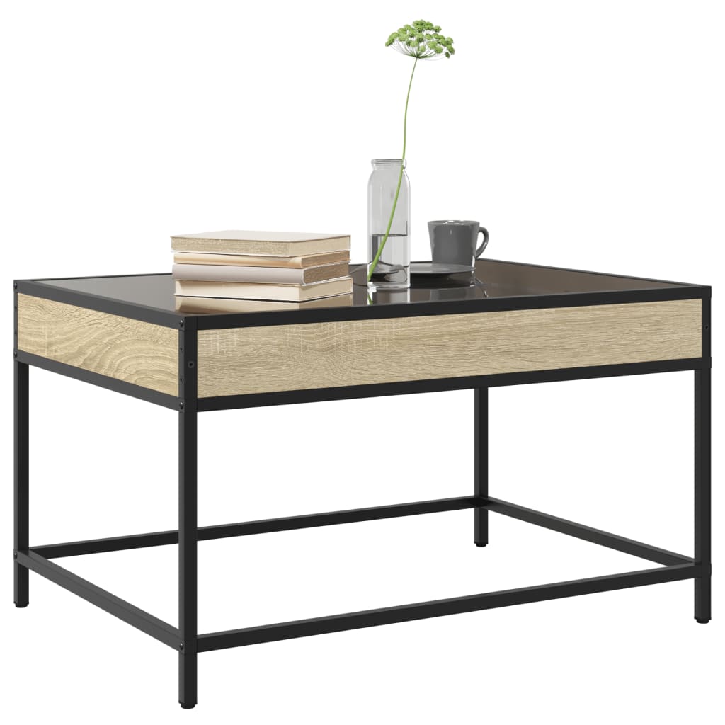 Salontafel met Infinity LED 70x50x41 cm sonoma eikenkleurig is nu te koop bij PeponiXL, paradijselijk wonen!