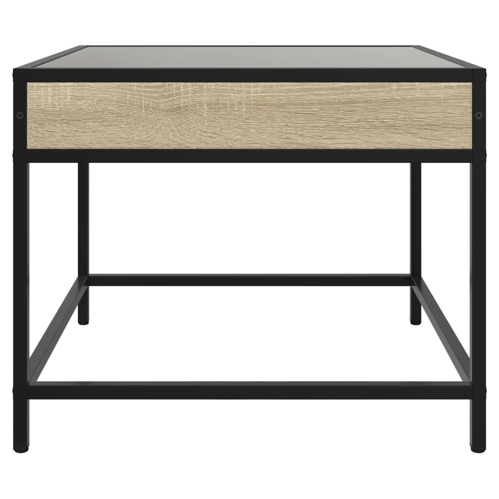 Salontafel met Infinity LED 70x50x41 cm sonoma eikenkleurig is nu te koop bij PeponiXL, paradijselijk wonen!