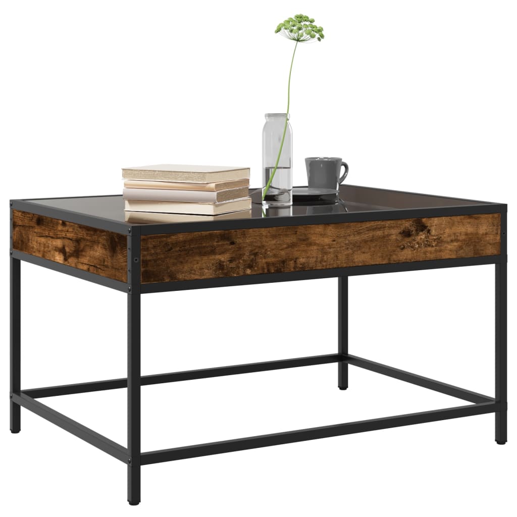 Salontafel met Infinity LED 70x50x41 cm gerookt eikenkleurig is nu te koop bij PeponiXL, paradijselijk wonen!