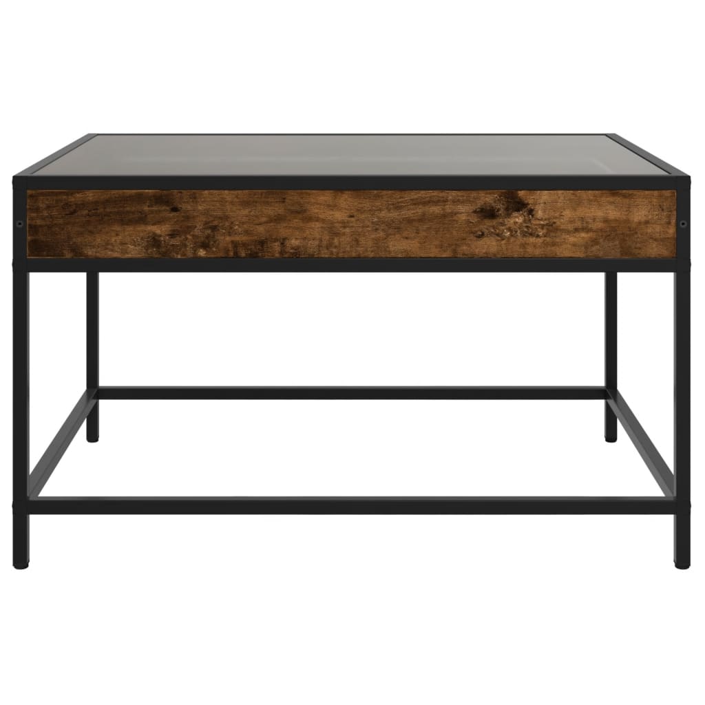 Salontafel met Infinity LED 70x50x41 cm gerookt eikenkleurig is nu te koop bij PeponiXL, paradijselijk wonen!