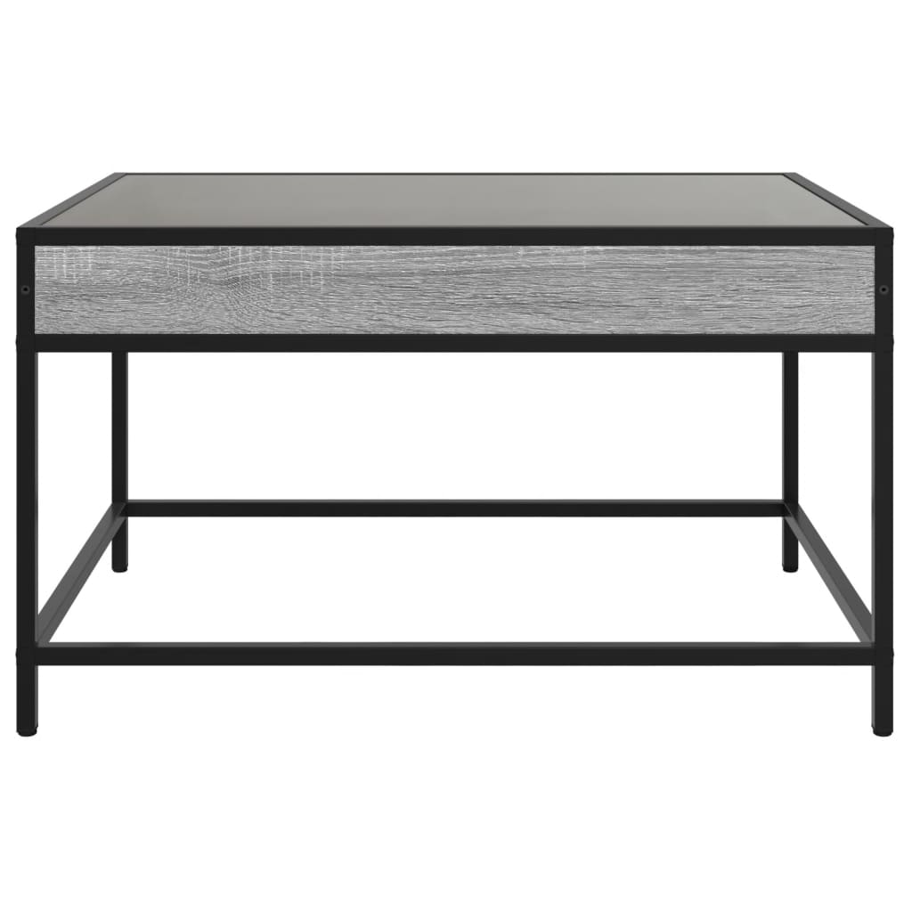 Salontafel met Infinity LED 70x50x41 cm grijs sonoma eikenkleur is nu te koop bij PeponiXL, paradijselijk wonen!