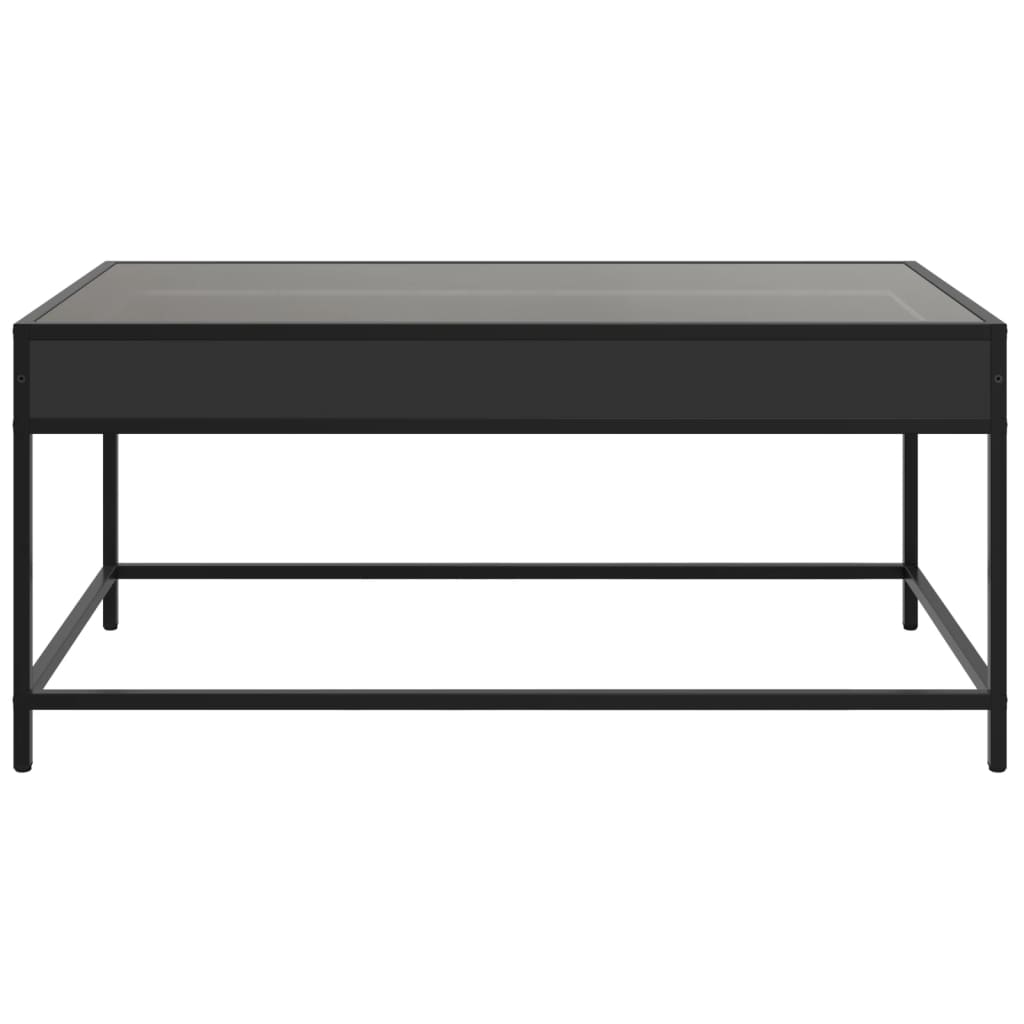 Salontafel met Infinity LED 90x50x41 cm zwart is nu te koop bij PeponiXL, paradijselijk wonen!