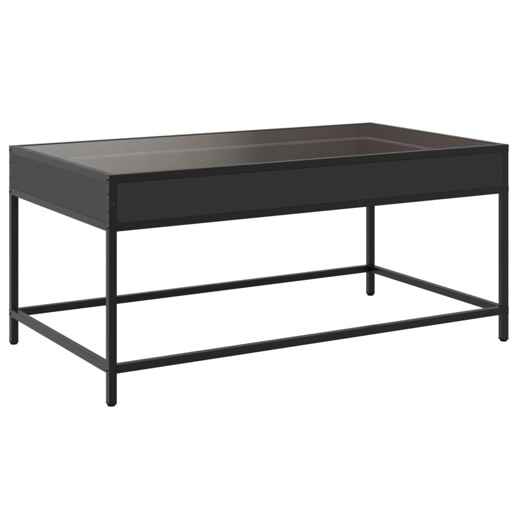 Salontafel met Infinity LED 90x50x41 cm zwart is nu te koop bij PeponiXL, paradijselijk wonen!