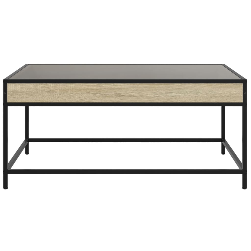 Salontafel met Infinity LED 90x50x41 cm sonoma eikenkleurig is nu te koop bij PeponiXL, paradijselijk wonen!