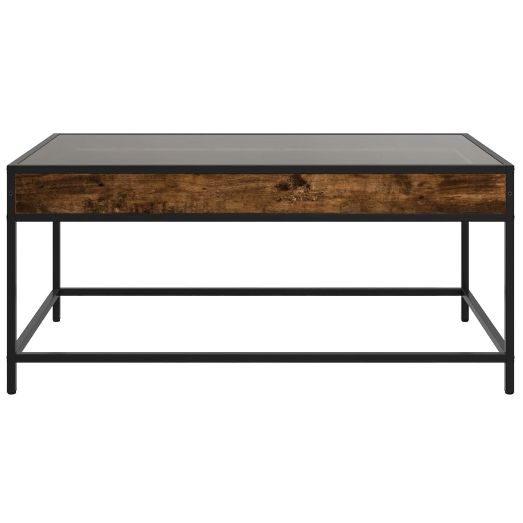 Salontafel met Infinity LED 90x50x41 cm gerookt eikenkleurig is nu te koop bij PeponiXL, paradijselijk wonen!