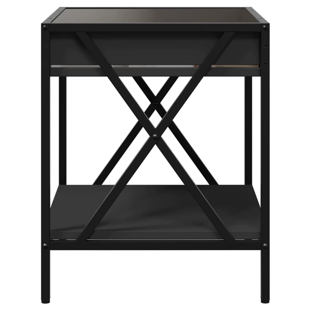 Salontafel met Infinity LED 40x40x49 cm zwart is nu te koop bij PeponiXL, paradijselijk wonen!