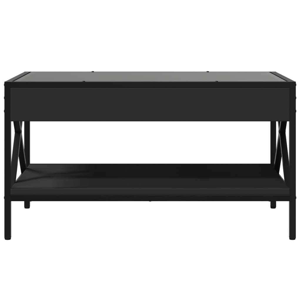 Salontafel met Infinity LED 70x50x38 cm zwart is nu te koop bij PeponiXL, paradijselijk wonen!
