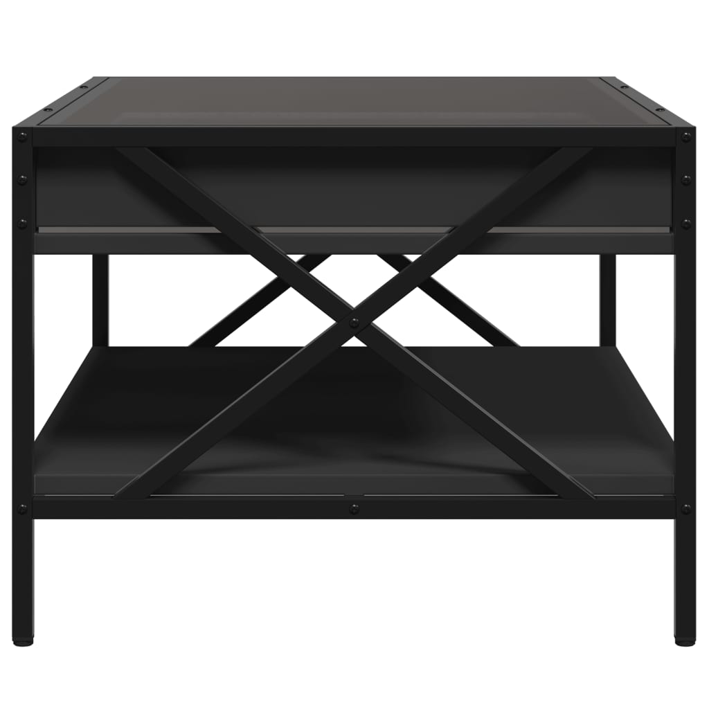 Salontafel met Infinity LED 70x50x38 cm zwart is nu te koop bij PeponiXL, paradijselijk wonen!