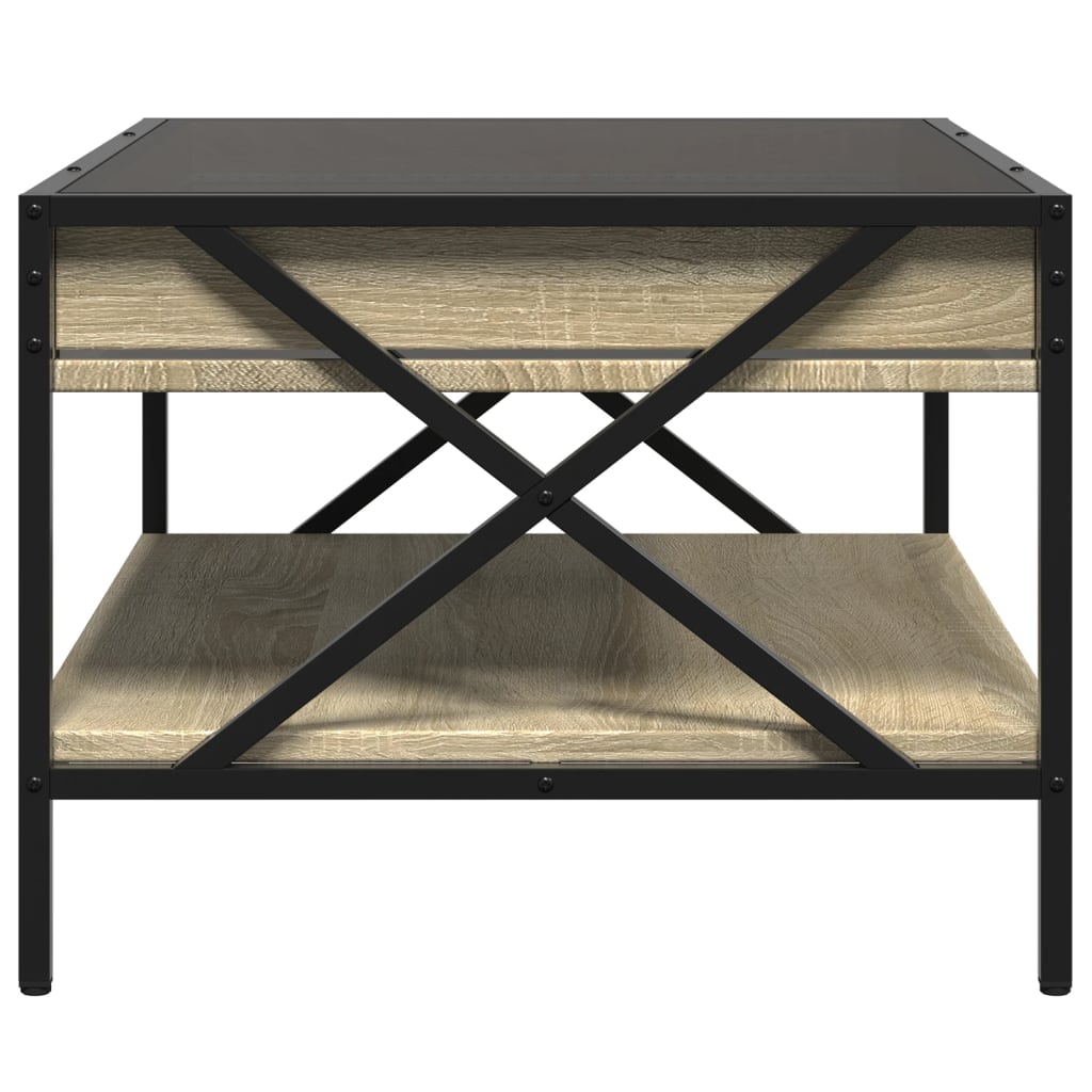 Salontafel met Infinity LED 70x50x38 cm sonoma eikenkleurig is nu te koop bij PeponiXL, paradijselijk wonen!
