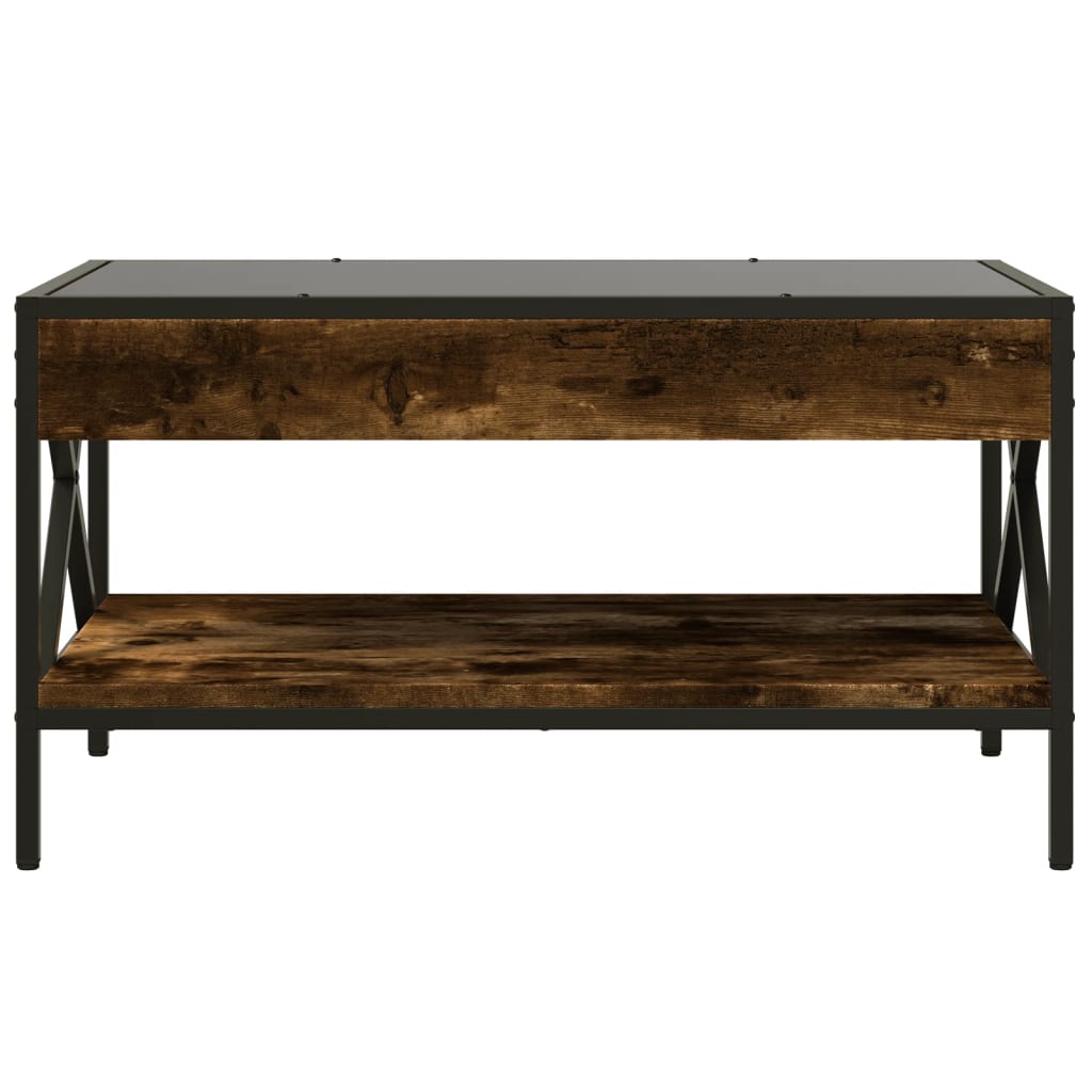 Salontafel met Infinity LED 70x50x38 cm gerookt eikenkleurig is nu te koop bij PeponiXL, paradijselijk wonen!
