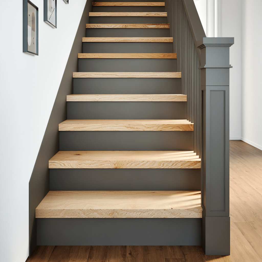 Traptreden 4 st 70x30x2 cm onbehandeld massief eikenhout is nu te koop bij PeponiXL, paradijselijk wonen!