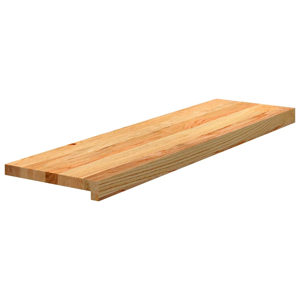 Traptreden 8 st 90x25x2 cm massief eikenhout lichtbruin is nu te koop bij PeponiXL, paradijselijk wonen!