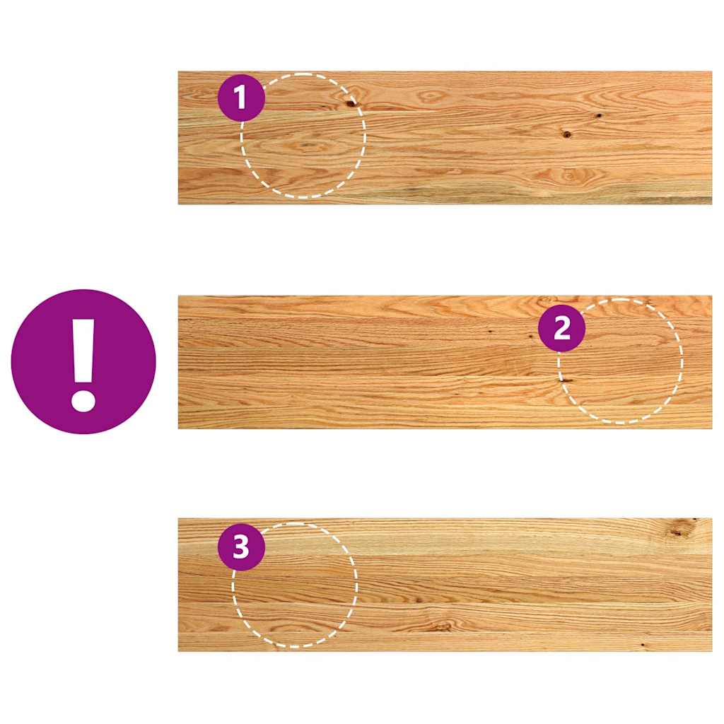 Traptreden 8 st 100x25x2 cm massief eikenhout lichtbruin is nu te koop bij PeponiXL, paradijselijk wonen!