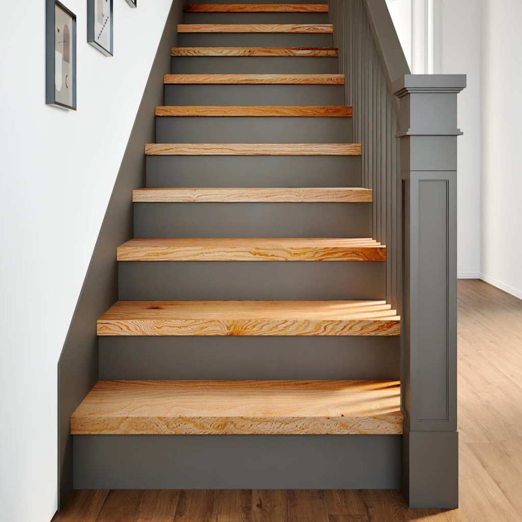 Traptreden 12 st 70x30x2 cm massief eikenhout lichtbruin is nu te koop bij PeponiXL, paradijselijk wonen!