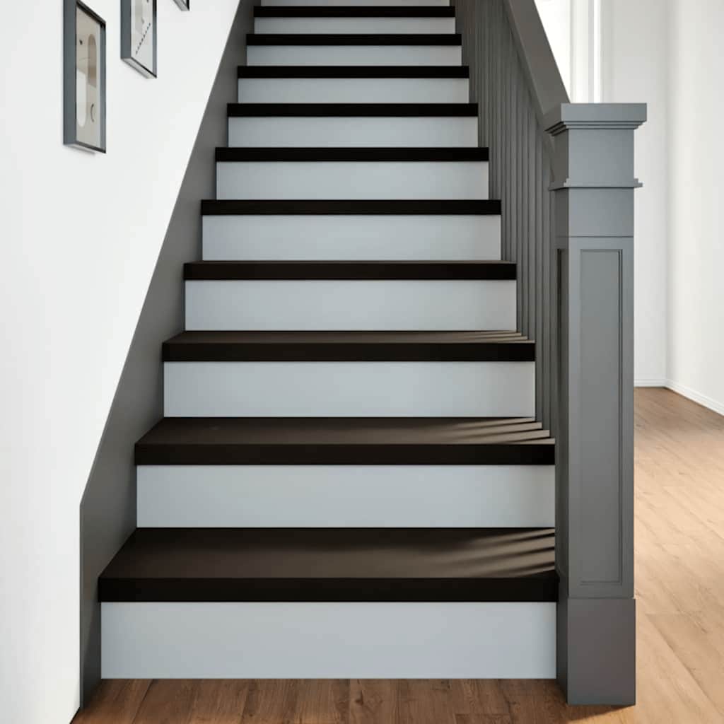 Traptreden 12 st 80x25x2 cm massief eikenhout donkerbruin is nu te koop bij PeponiXL, paradijselijk wonen!