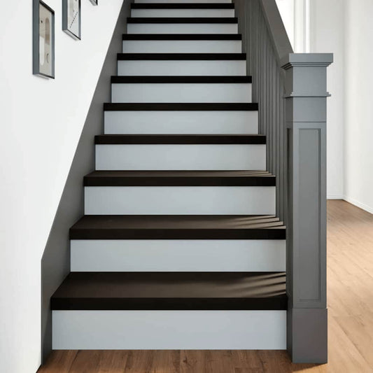 Traptreden 12 st 80x25x2 cm massief eikenhout donkerbruin is nu te koop bij PeponiXL, paradijselijk wonen!